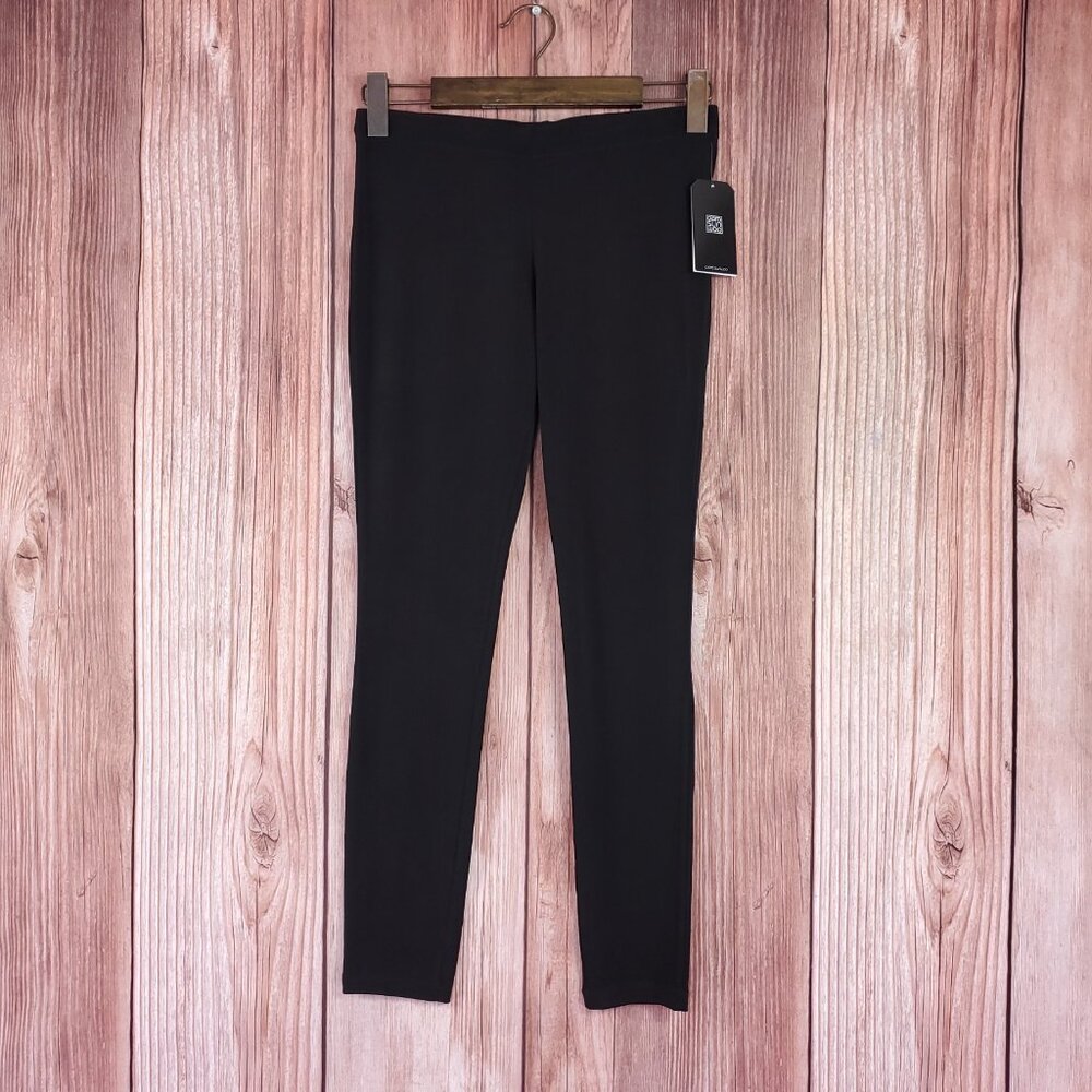 NWT Clara Sun Woo Stretch Knit Leggings Womens XS Elastic Waist Pull On Black